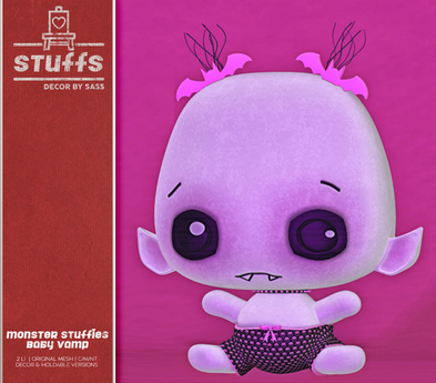 Second Life Marketplace - ♥ stuffs [monster stuffies baby vamp] ♥